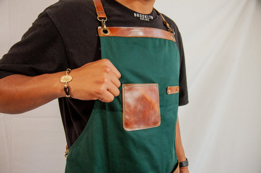 Stylish Premium Leather and Fabric aprons